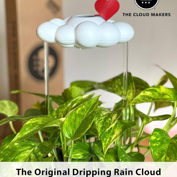 Original Dripping Rain Cloud with Heart Charm, Gift for Plant Lovers - Picture 4 of 7
